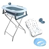 Banheira Dobrável Com Suporte e Acessórios YPB191 Azul Yuupi