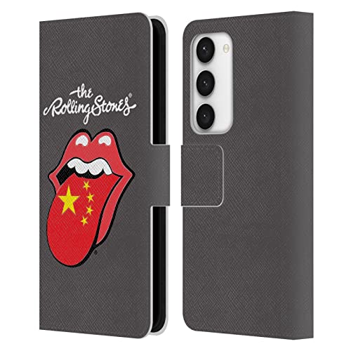 Carcasa de cuero Samsung S23 5G The Rolling Stones diseño exclusivo con tarjetero