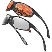 FAGUMA Polarized Sports Sunglasses For Men Cycling Driving Fishing 100% UV Protection