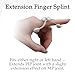 LMB Spring Finger Extension Splint, Assists in Extending PIP Joint With A Slight Extension Effect on the MP Joint, Size A