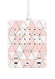 EGG ELECTRONICS PowerStation PRO, Innovative Ladestation, lädt bis zu 12 Eurostecker Typ-C + 4 USB, 1 USB-C, Wireless Charging gleichzeitig, Mehrfachsteckdose, Überspannungsschutz, Farbe:Pastel