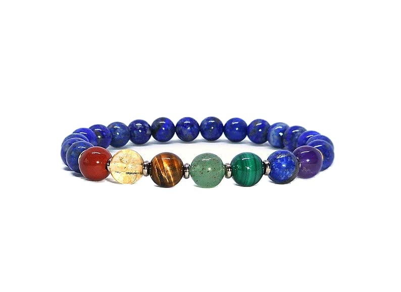 Bracelet de guérison chakra et lapis lazuli, le cadeau bien-être idéal