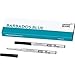 Montblanc 116219 - Refill (M) per penne a sfera, colore Barbados Blue (blu Caraibi) – Ricariche di alta qualità e colore intenso, punta: media, 1 x 2 Refill