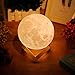 Produktbild 3D Mond 15cm/5.91" Light Moonlamp, Helligkeit Led Nachtlicht Stimmungslicht Dimmbare Touch Lampe für Wohnzimmer, Geschenk am Weihnachten für Liebhaber, Kunststoff, 15 cm