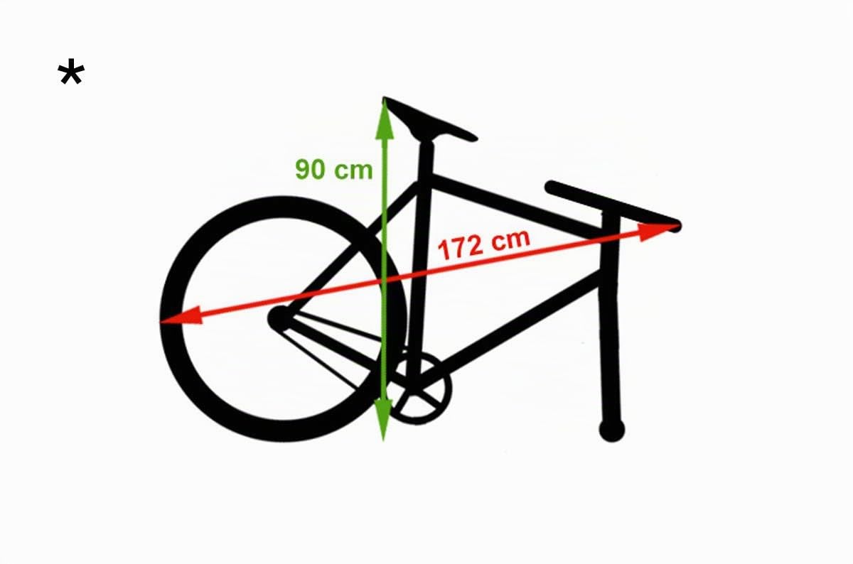 MTBag della Buds-Sports - Custodia protettiva per MTB, senza rimuovere la ruota posteriore, un concetto unico al mondo, in pochi secondi la mountain bike è protetta, ideale per balcone/garage/auto