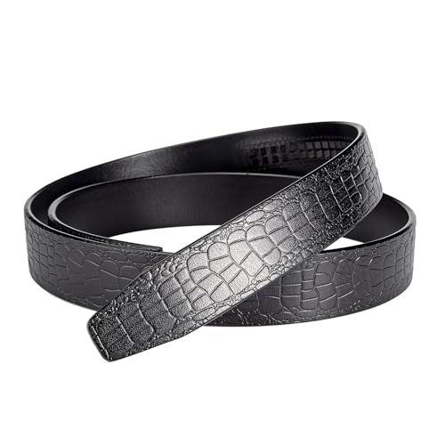 Vatee's Men Real Leather Ratchet Dress Belt 1.38"(35mm) Wide Replacement Strap for Automatic Buckle3