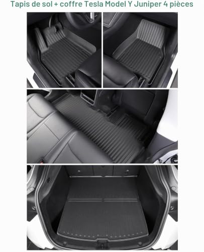 Tapis de sol Tesla Model Y Juniper scan 3D original ajustement parfait GAFAT - 6