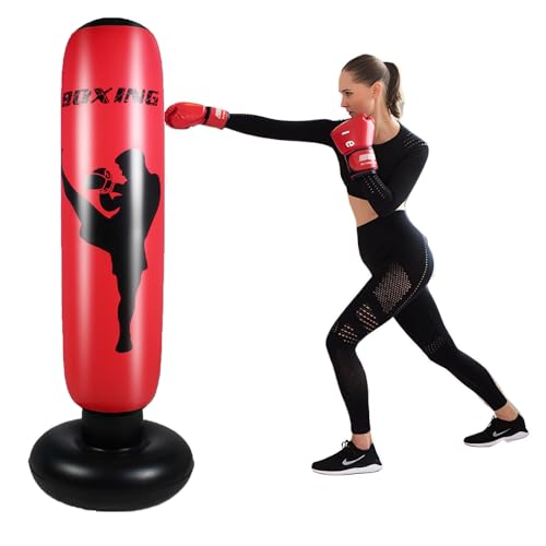 Buithafu 67\" Boxsack Stehend Erwachsene&Kinder, 170cm Aufblasen Schweren Boxsack, Punching Bag für Muay Thai, Taekwondo,MMA,Box Training,Sandbag Fitness (Ohne Handschuhe) Buithafu 67\" Boxsack Stehend Erwachsene&Kinder, 170cm Aufblasen Schweren Boxsack, Punching Bag für Muay Thai, Taekwondo,MMA,Box Training,Sandbag Fitness (Ohne Handschuhe)