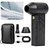 Snow Whiz Turbo Blower, 2026 Upgrade Snowwhiz Turbo Blower with Led,Mini Turbos Snow Blowers, 3 Gear Adjustable Super Power Turbo Breeze Electric Blow for Car for Car,Home,Keyboard,Computer