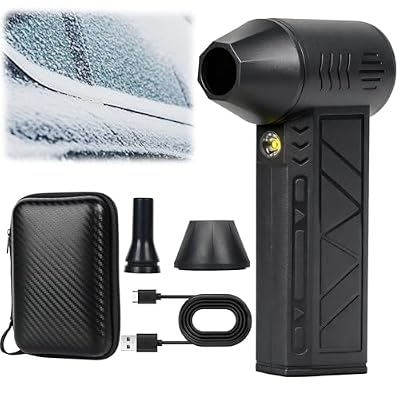 Snow Whiz Turbo Blower, 2026 Upgrade Snowwhiz Turbo Blower with Led,Mini Turbos Snow Blowers, 3 Gear Adjustable Super Power Turbo Breeze Electric Blow for Car for Car,Home,Keyboard,Computer
