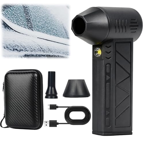 Snow Whiz Turbo Blower, 2026 Upgrade Snowwhiz Turbo Blower with Led,Mini Turbos Snow Blowers, 3 Gear Adjustable Super Power Turbo Breeze Electric Blow for Car for Car,Home,Keyboard,Computer