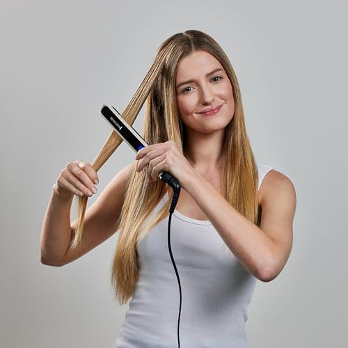 Bild 3 - Remington Glätteisen [Testsieger] Pearl (hochwertige Keramikbeschichtung mit echten Perlen für eine gleichmäßige Wärmeverteilung) LCD-Display, 150-235°C, inkl. Aufbewahrungstasche, Haarglätter S9501