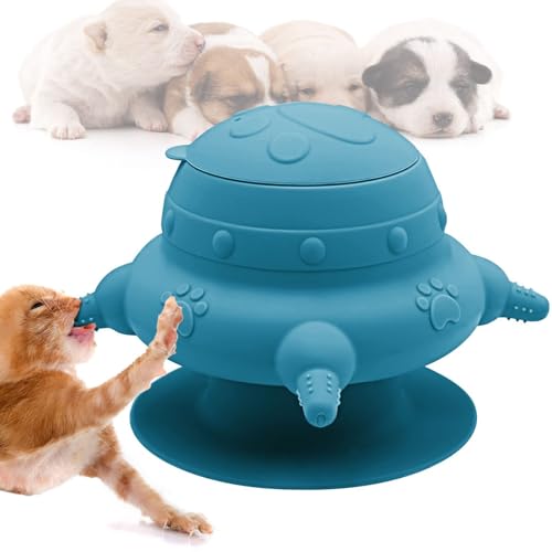 Puppy Milk Feeders for Multiple Puppies Kitten Feeding Bowl with 4 Nipples Silicone Nursing Bottle 235ml Food Water Feeding Station for Small Pets