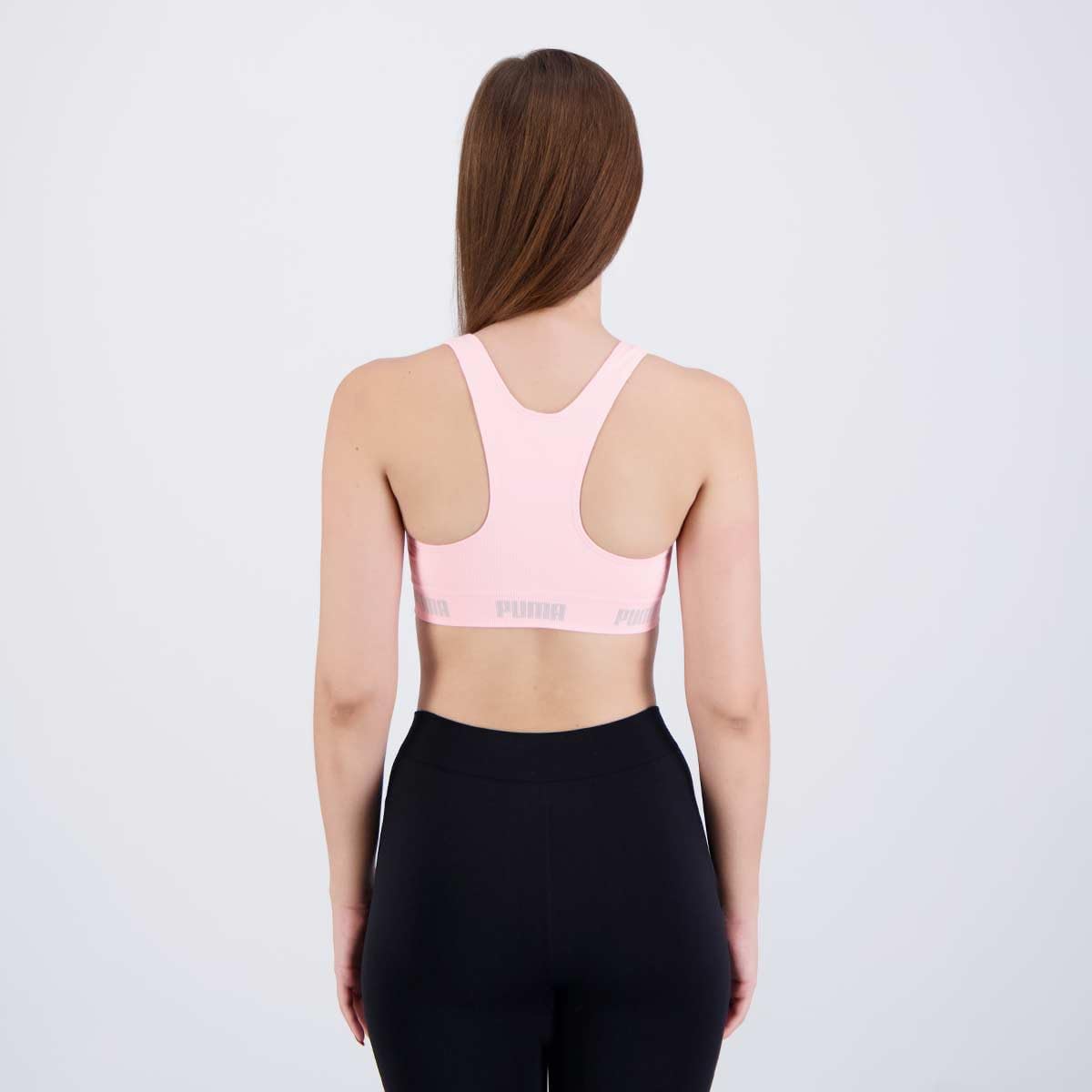 Top Puma Feminino Esportivo Poliamida Academia Nadador Sem Bojo Original