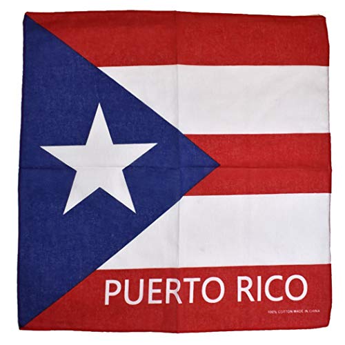 NYFASHION101 Unisex Double Sided Print Paisley Cotton Bandana Head Wrap Scarf Puerto Rico