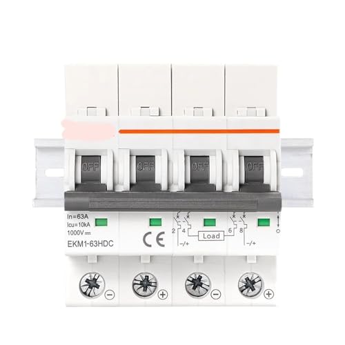 Disyuntor DC 1000V pequeño de 2 polos para cajas de proteccion solar 6