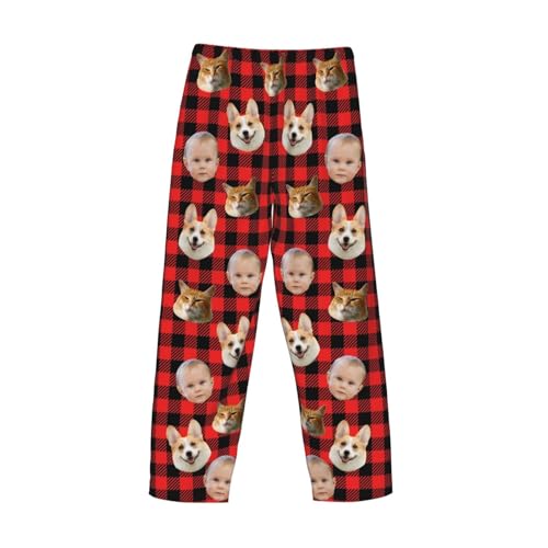 Personalized Pajama Pants Unisex Custom Funny Pajamas Pants With Photo Text Personalized Gifts for Christmas, Birthday4