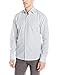 Stone Rose Men's Tonal Geometric Print Long Sleeve Button Down Shirt