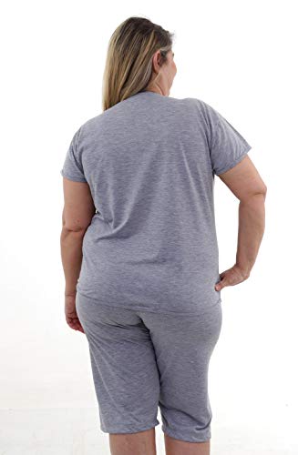 Pijama Capri Pescador Malha Fria Plus Size