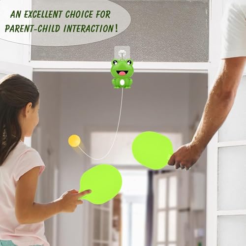 Image of Indoor Hanging Table Tennis Ping Pong Trainer Portable Set with Adjustable Height- Self Training Games- Random Design (Style-05)