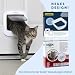 PetSafe - Tunnelverlängerung für manuelle oder elektronische Katzenklappe. 5 cm zusätzlich pro Verlängerung, für Dicke Türen oder Wände, 168 mm x 165 mm, weiß, 1 Stück