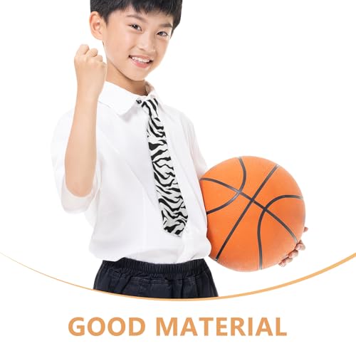 LUOZZY 4pcs Kids Neckties Zebra Print Elastic Stretch Bow Ties for Boys School Uniform Daily Wear Korean Style Accessories2