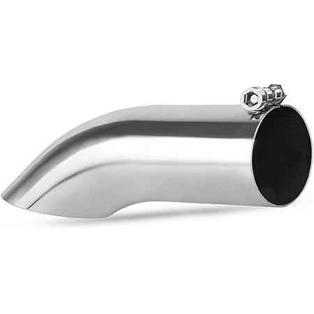 Adjustable Bent Exhaust Tip – Stainless Steel, Universal Fit, Blue Finish, 1.4”-2.5” Range