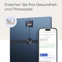 Withings Body Smart Körperanalysewaage, WLAN, Multifrequenz-BIA, Schwarz – Ansicht 2