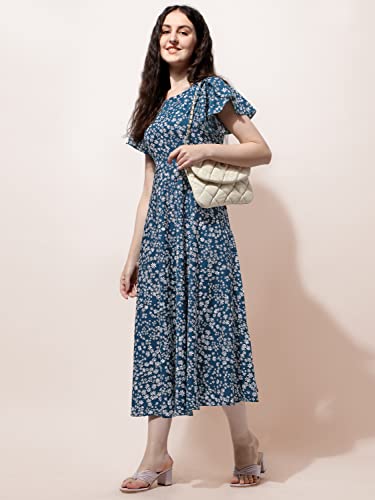 Image of OOMPH! Dress for Women Stylish | One Piece for Women Long | Trendy Long One Piece Summer Outfit | Lightweight Flared Maxi Dress for Casual & Holiday Wear