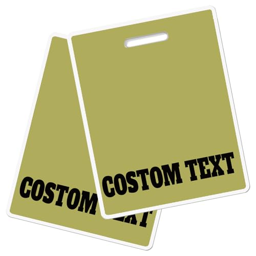 Custom Badge Buddy Water Resistant, Double Sided Full Color Horizontal ID Backer for Medical & Office Workers