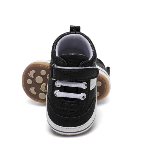 Image of Clowora Baby Boys Girls Shoes Non-Slip Rubber Sole Sneakers Infant First Walking Toddler Crib Shoes Newborn Loafers Flats.