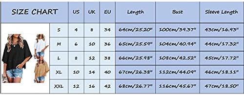 Women Fashion Solid Casual Round Neck Half Sleeve Tops T-Shirt Blouse Lightweight Pullover Sweatshirt. 7 Women Fashion Solid Casual Round Neck Half Sleeve Tops T-Shirt Blouse Lightweight Pullover Sweatshirt.