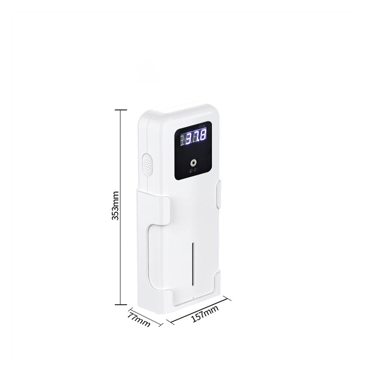 Indukcyjny termometr bezdotykowy, automatyczne pomiary temperatury indukcyjnej i bez czystej dezynfekcji All-in-One-One Maszyna, zakres pomiarowy 32~42,9 (℃), Nadaje się do wszelkiego rodzaju miejsc