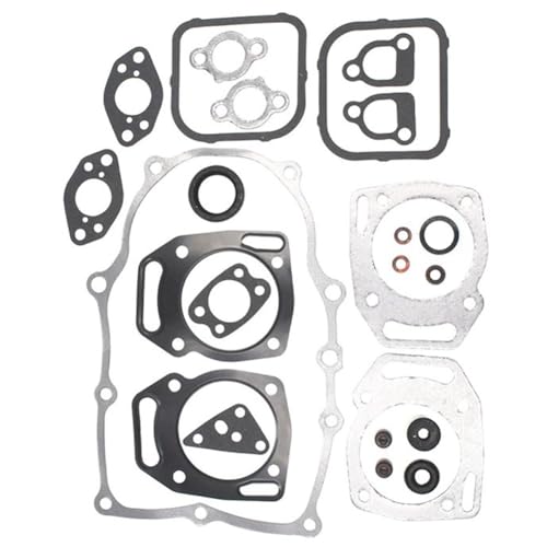 FUANA Jeu de joints de moteur 841188 pour modèles 295347, 304447, 350442-47, compatibles avec plusieurs moteurs de tondeuse à gazon, métal + papier, conception de prévention des fuites, 1 jeu