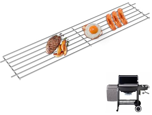 WEBROIL 7513 88719 Grill Warming Rack for Weber Genesis 1000-5500, Genesis Silver B/C, Gold B/C Grill Parts, 80633 Stainless Steel Rack for Weber 900, Spirit 700, Platinum I & ll Grill, 24.9