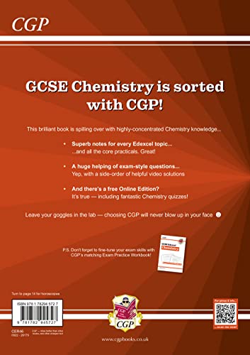 New GCSE Chemistry Edexcel Revision Guide includes Online Edition, Videos & Quizzes: for the 2024 and 2025 exams (CGP Edexcel GCSE Chemistry)