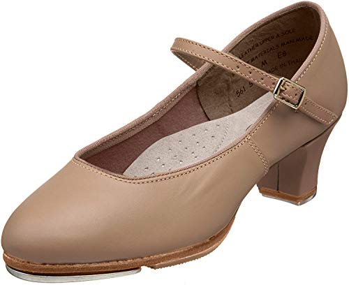 Capezio Women's Jr. Footlight Tap Shoe, Caramel, 5 Wide