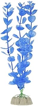GloFish Fluorescent Plant Multipack 3 Count, Contains Small Orange, Medium Green, Large Blue Artificial Aquarium Plants