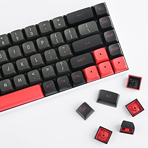 Image of Guffercty kred 160 Keys CSA Keycap PBT Double-Shot Ball Shape Custom Keycaps Set with 6.25u /7u Spacebar for Cherry MX Gateron Kailh Switches (Evil Dolch)
