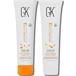 Sulphate Free Moisturizing Shampoo and Conditioner Duo for Colour Protection and Keratin Treatment By GK HAIR Nourishes Cleansing Dry to Normal Paraben-Free Aftercare Men and Women - 100ml Each