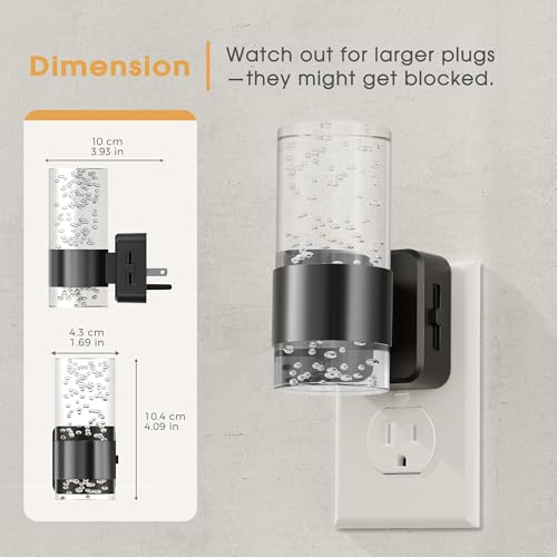Image of Briignite Night Light, Dimmable Night Lights Plug into Wall