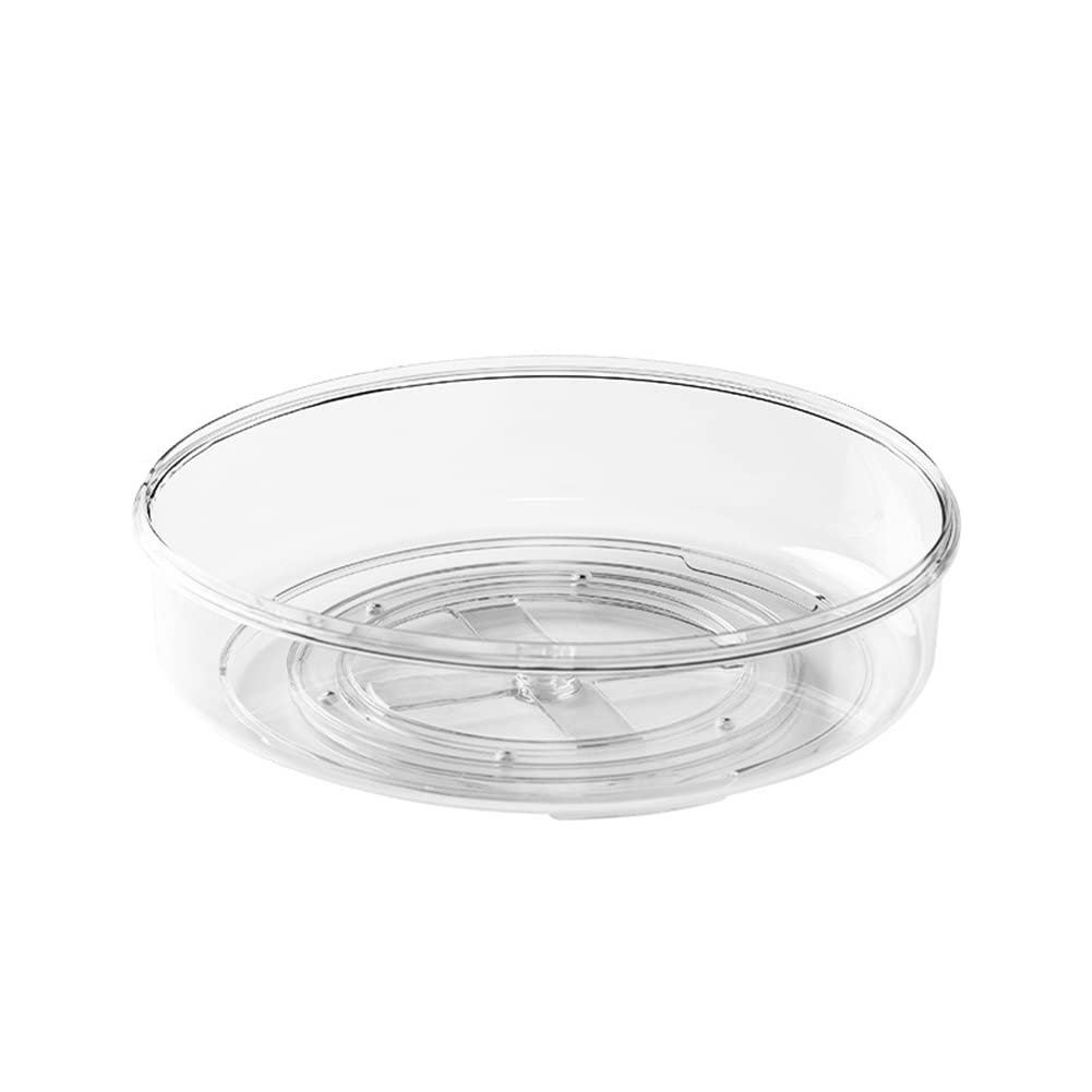CTRLZS Organizer Cabinet Rotating Spice Storage Upgraded 11.5 Inch Clear Turntable for Kitchen, Pantry for Refrigerator,Bathroom