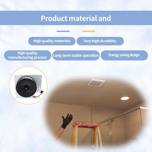 Conjunto de motor de repuesto compatible con ventiladores de extracción para baños Broan NuTone, modelo HD80L-D, 20 W, 115 V, 80 CFM, 2,5 sones miniatura 6