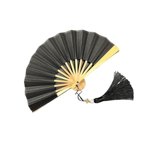 TTOBHF 4-6inch Mini Foldable Hand Fan for Women Portable Handheld Folding Fan for Weddings Fashion Accessories and Gifts(5in,Black A)