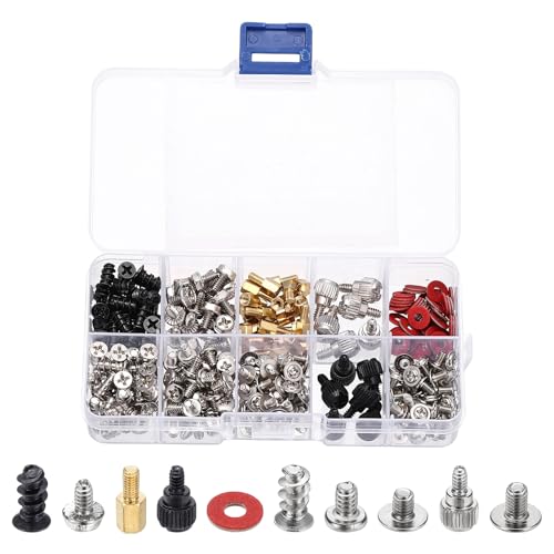 Tornillos de montaje de ventilador para PC: repare su placa base y elimine ruidos con 298 piezas
