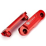 CCYYMOWOK Motorrad Aluminium Vorderachse Coper Plate ABS Dekorative Abdeckung Für Kawasaki Z900 Z 900 RS 2017-2022 2023 (Rot)