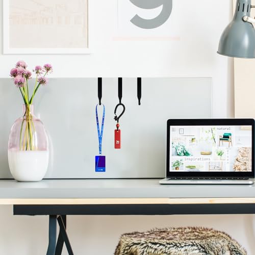 10 ganchos de parede ajustáveis para cubículos de metal preto, acessórios de cubículo, com chave de