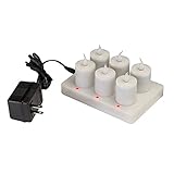 Amertac Westek/Amerelle 75206 LED Rechargeable Candle Kit, 6-Pack
