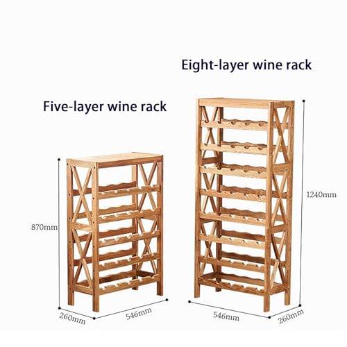 Soporte para botellas de vino en roble 35 compartimentos miniatura 7
