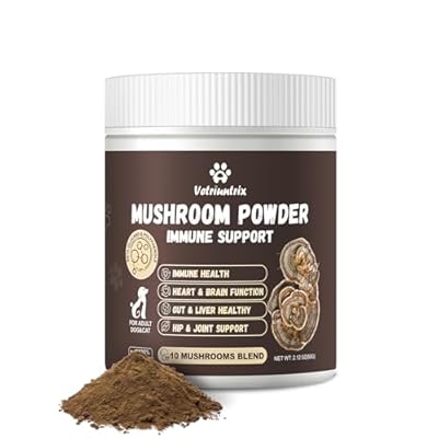 Turkey Tail Mushroom Powder for Dogs, Organic 1...